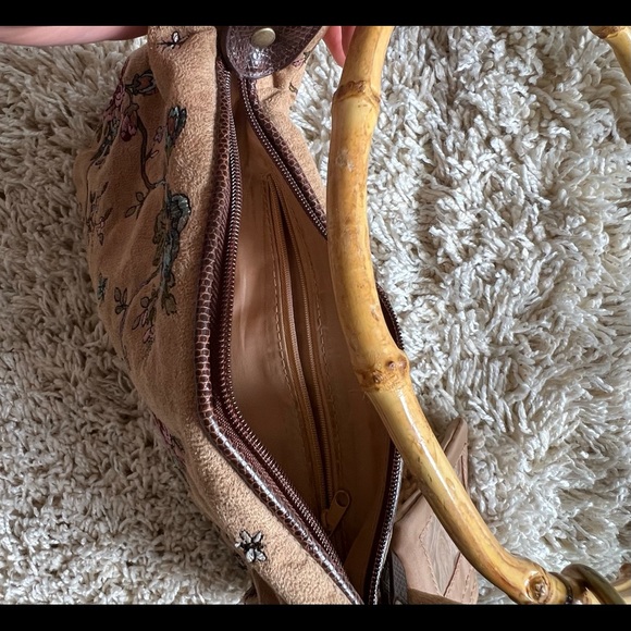 unique brown shoulder bag - Picture 2 of 2